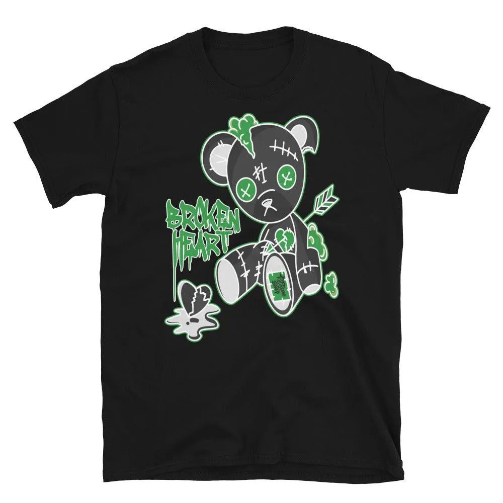 1 Low Lucky Green Shirt Broken Heart Bear