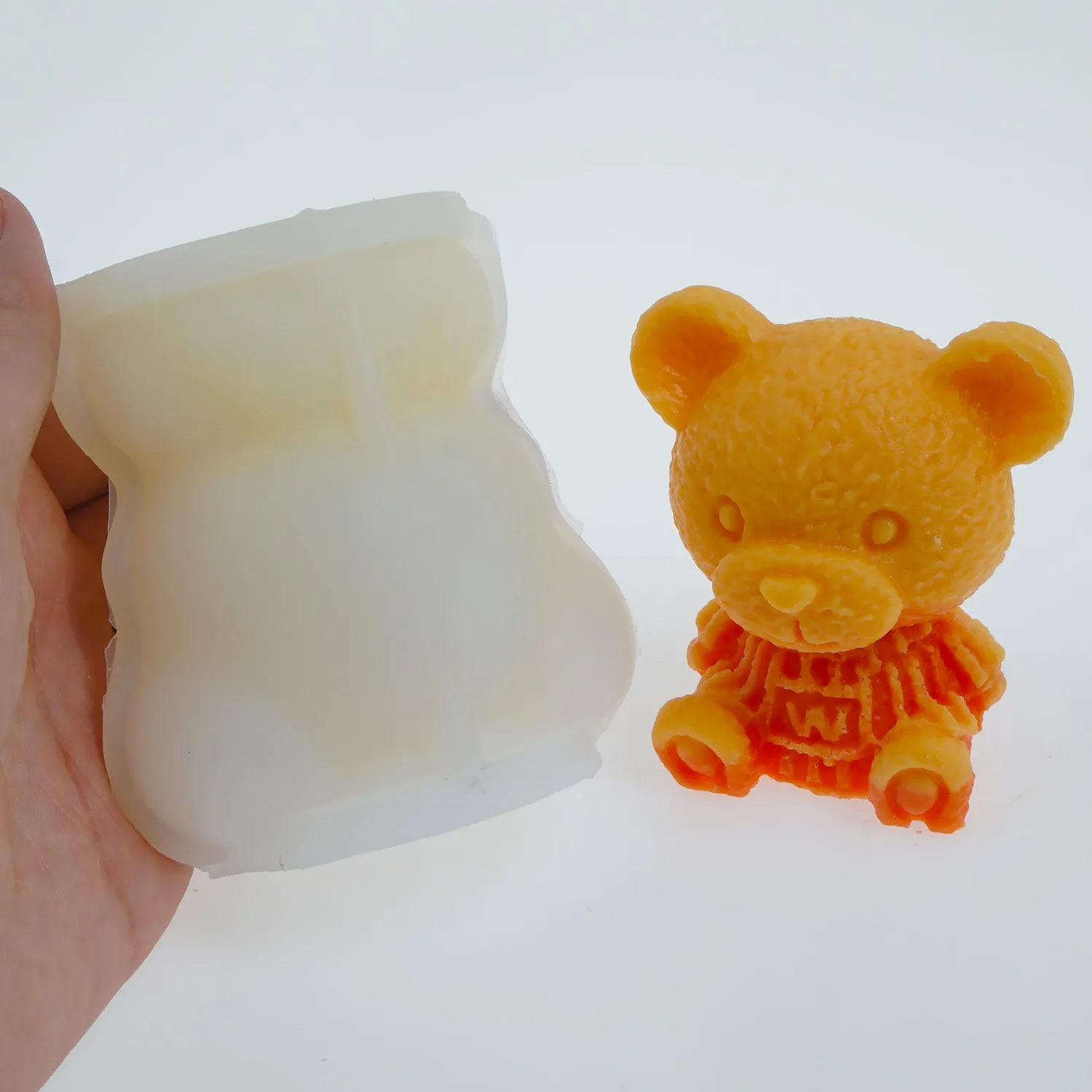 1 PCS 3D Silicone Teddy Bear Mold, Bear Ice Mold, Candle Mold Soap Mold Cake Decoration Mold 3 Sizes to choose 103680