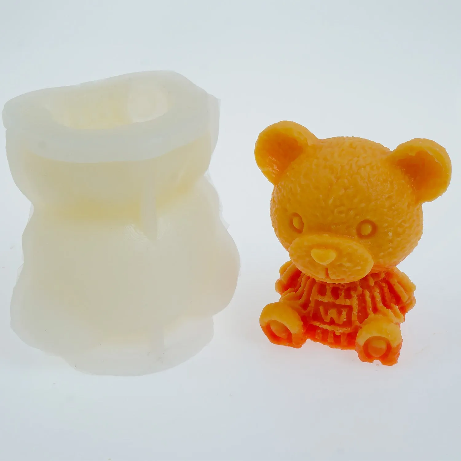 1 PCS 3D Silicone Teddy Bear Mold, Bear Ice Mold, Candle Mold Soap Mold Cake Decoration Mold 3 Sizes to choose 103680