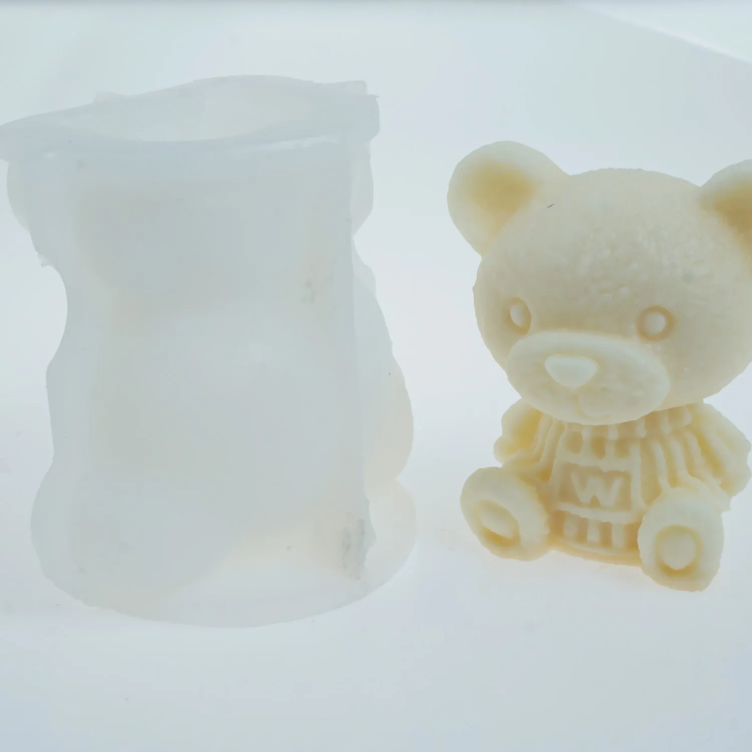 1 PCS 3D Silicone Teddy Bear Mold, Bear Ice Mold, Candle Mold Soap Mold Cake Decoration Mold 3 Sizes to choose 103680