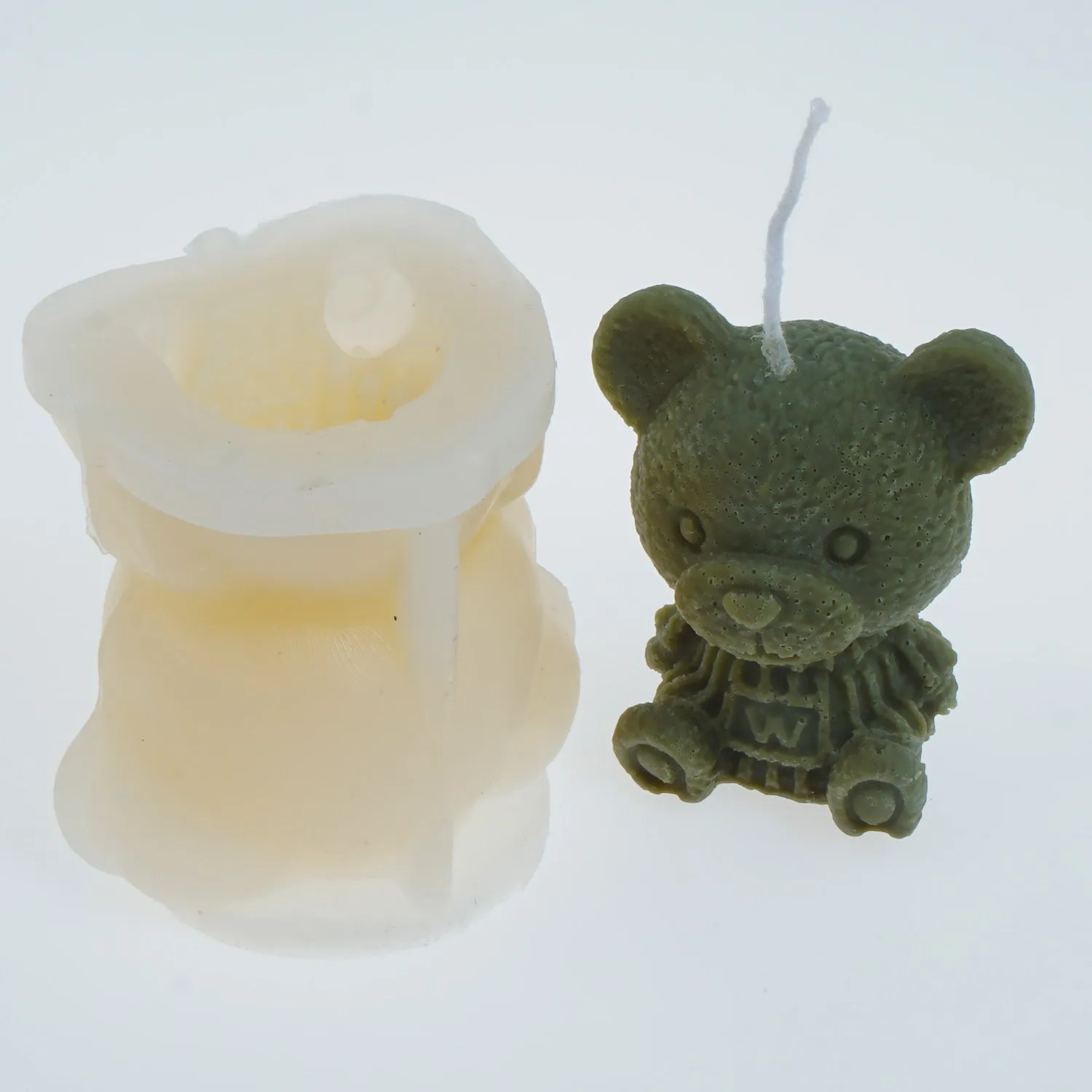 1 PCS 3D Silicone Teddy Bear Mold, Bear Ice Mold, Candle Mold Soap Mold Cake Decoration Mold 3 Sizes to choose 103680