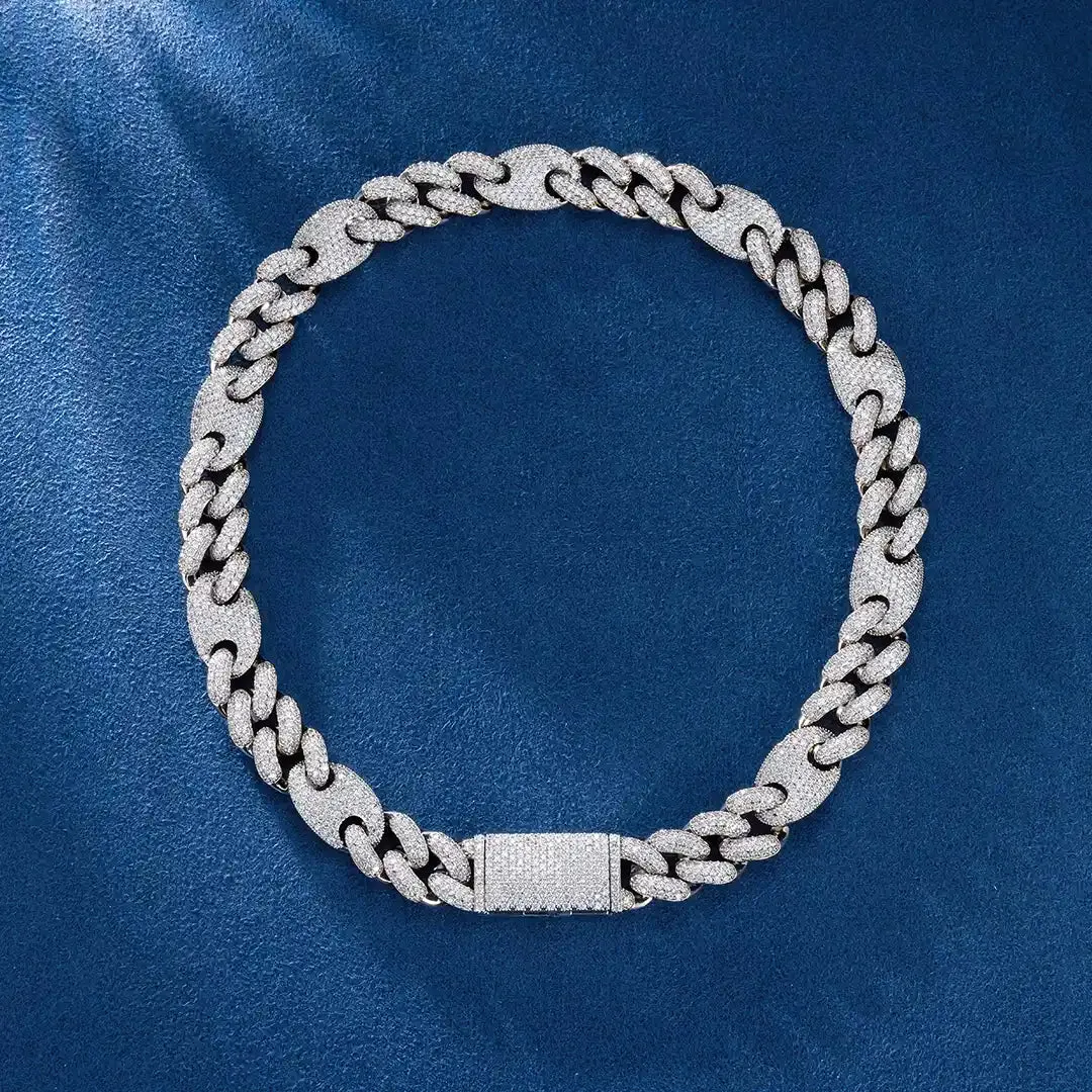 15mm Iced G-Link Cuban Chain