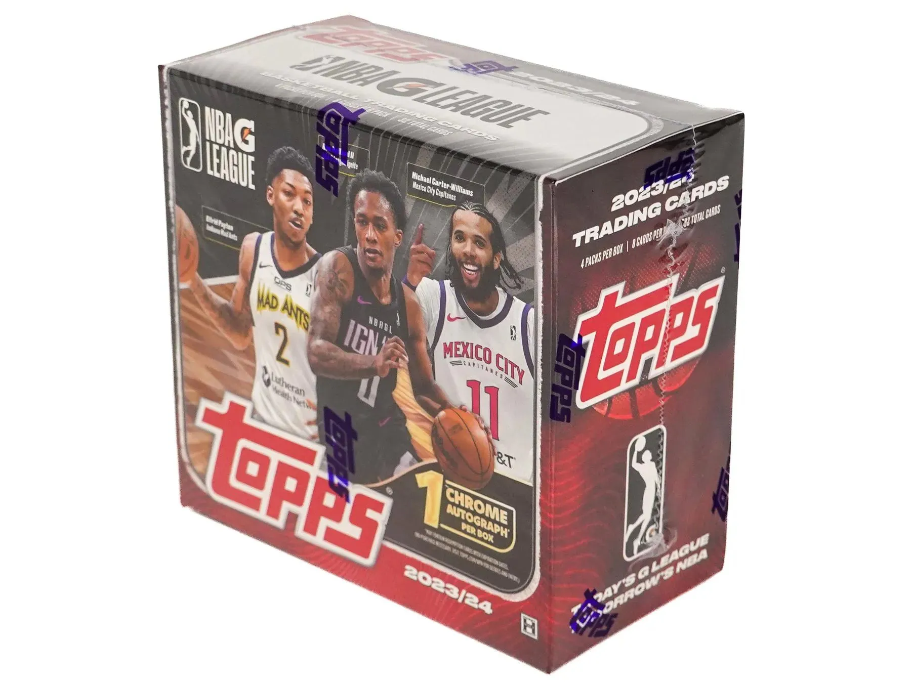 2023/24 Topps G-League Basketball Hobby Box 4 Packs Per Box, 8 Cards Per Pack