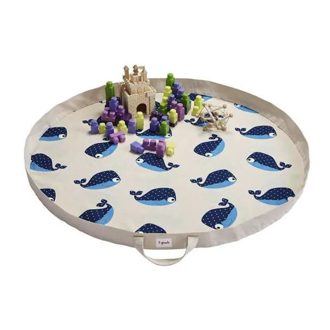 3 sprouts play mat bag - whale