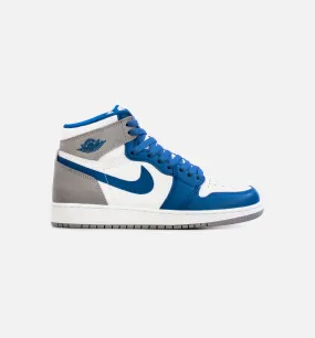 Air Jordan 1 High OG True Blue Grade School Lifestyle Shoe - Blue/White Free Shipping