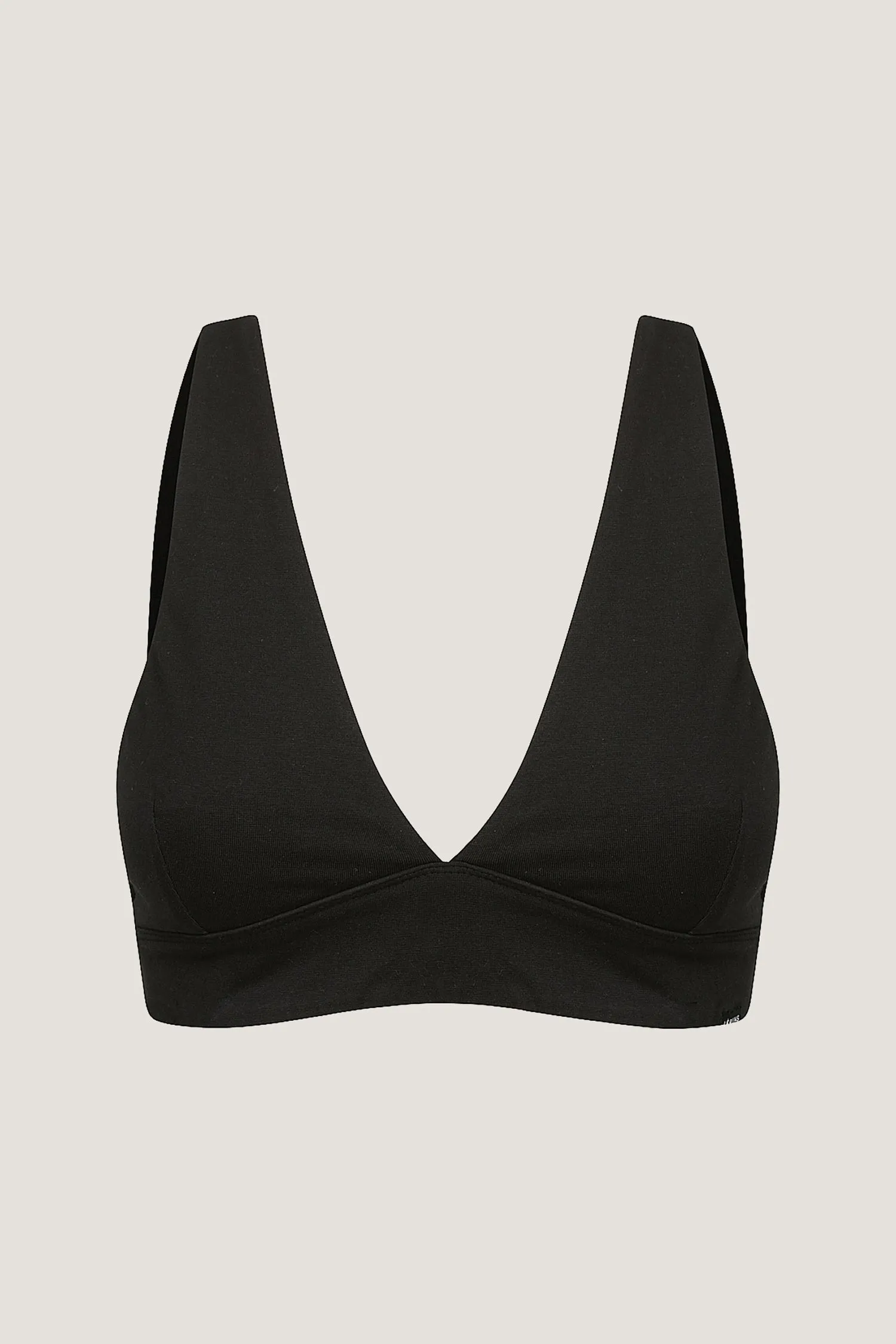 BERTA D   FRIENDLY ORGANIC COTTON BRALETTE - NOIR