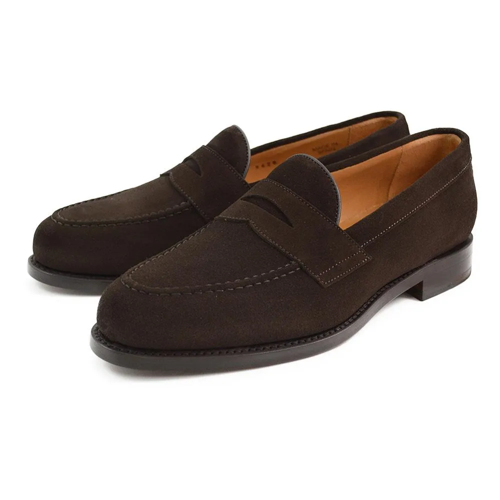 Berwick 1707 Penny Loafer (9628) - Dark Brown Suede