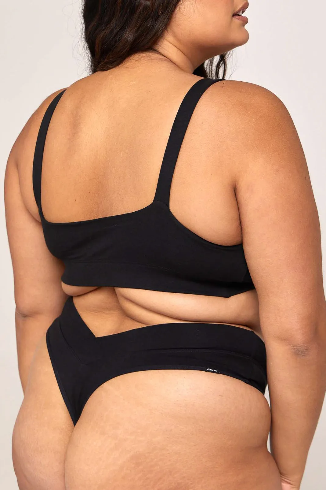 BILLIE ORGANIC COTTON G STRING - BLACK