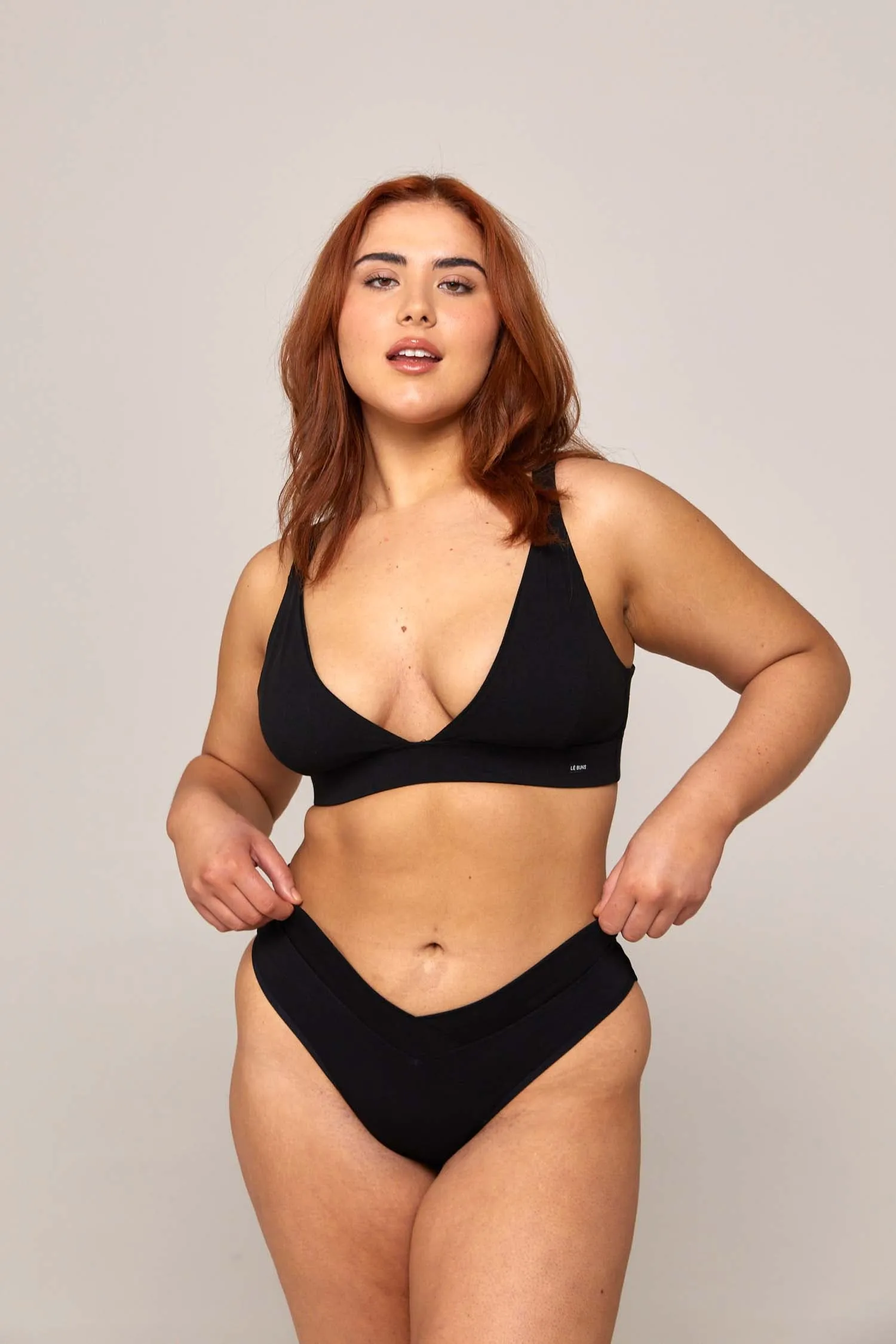 BILLIE ORGANIC COTTON G STRING - BLACK