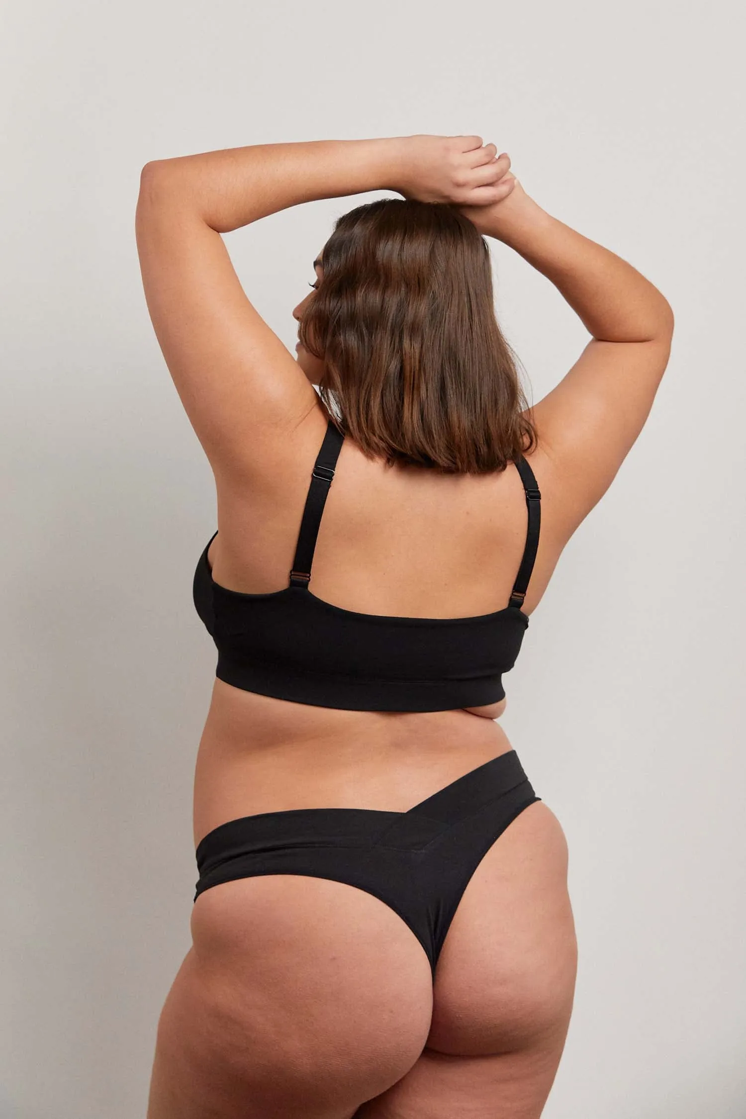 BILLIE ORGANIC COTTON G STRING - BLACK