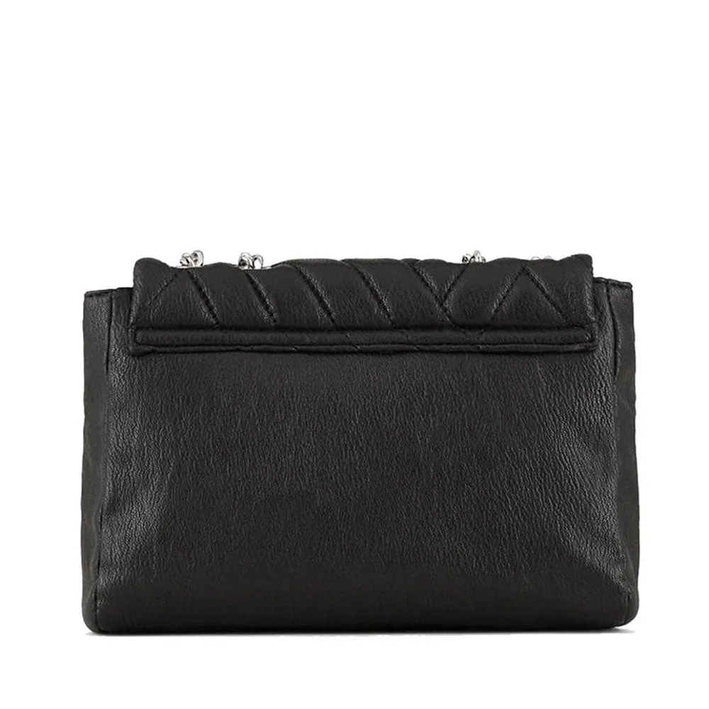 Borsa Donna a Tracolla Trapuntata ARMANI EXCHANGE Chiusa con Pattina Colore Nero