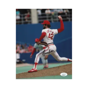 Bruce Sutter St Louis Cardinals Autographed Pitching 8x10 Photo - JSA COA