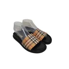 Burberry Signature Check Print Logo Slides | Pre Loved |