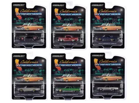 California Lowriders Set of 6 pieces Series 5 1/64 Diecast Model Cars by Greenlight