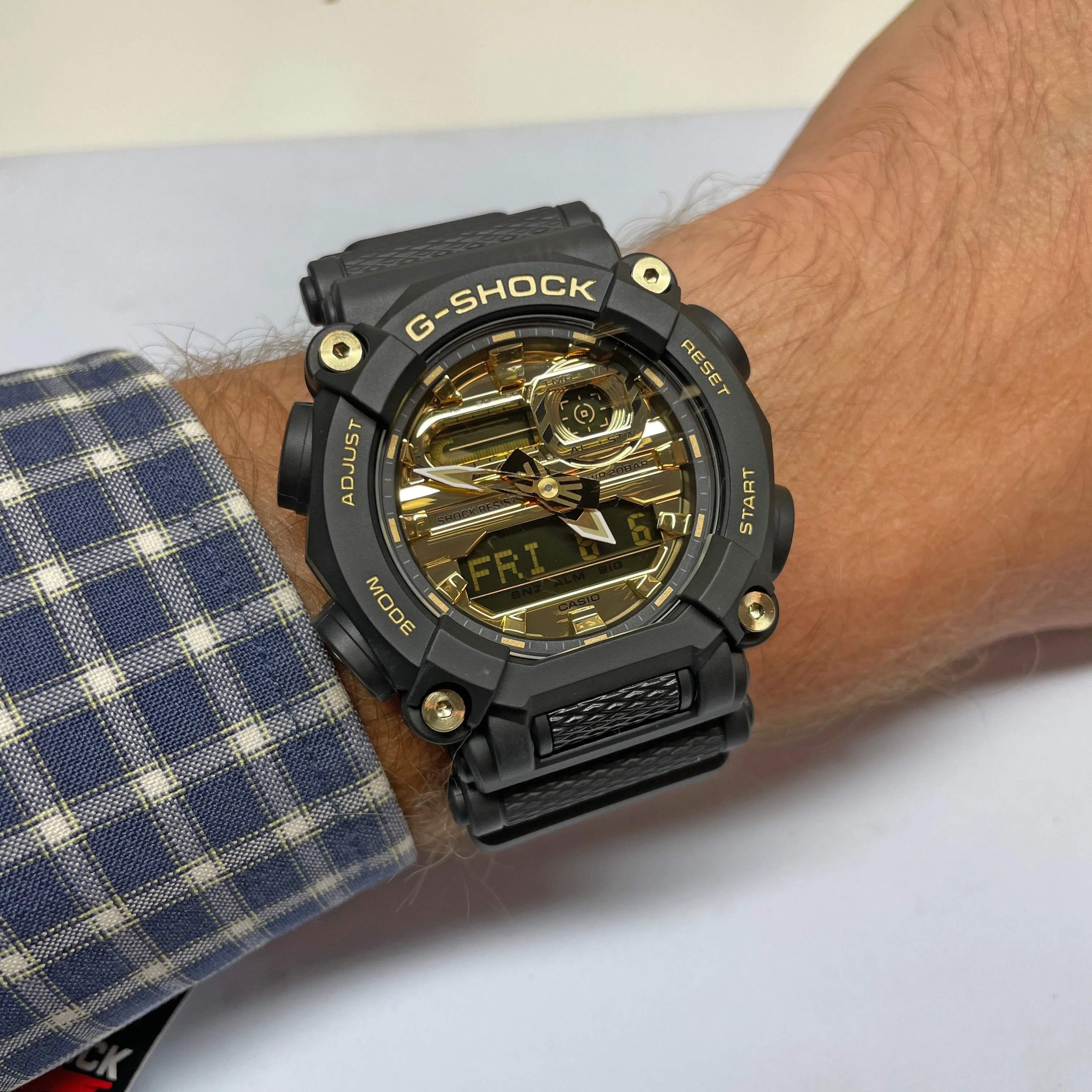 Casio G-Shock GA900AG-1A Astro World Space Watch Gold Black