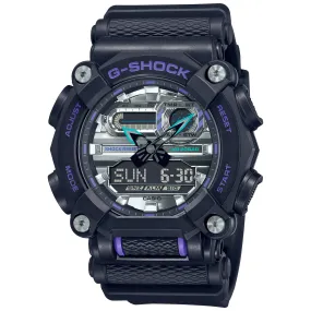 Casio G-Shock GA900AS-1A Astro World Space Watch Purple Silver Metallic