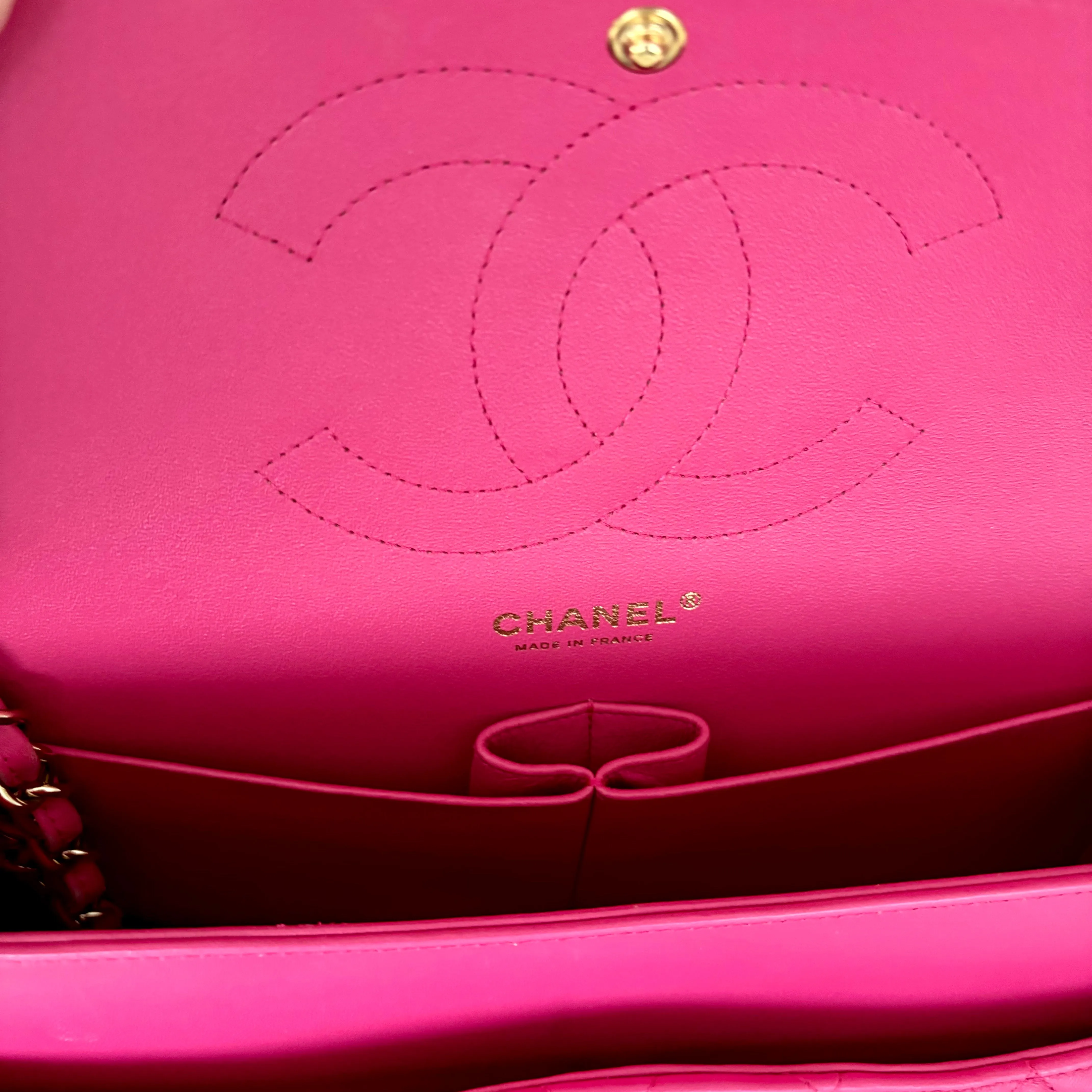 Chanel Classic Flap Jumbo Fuchsia Lambskin LGHW