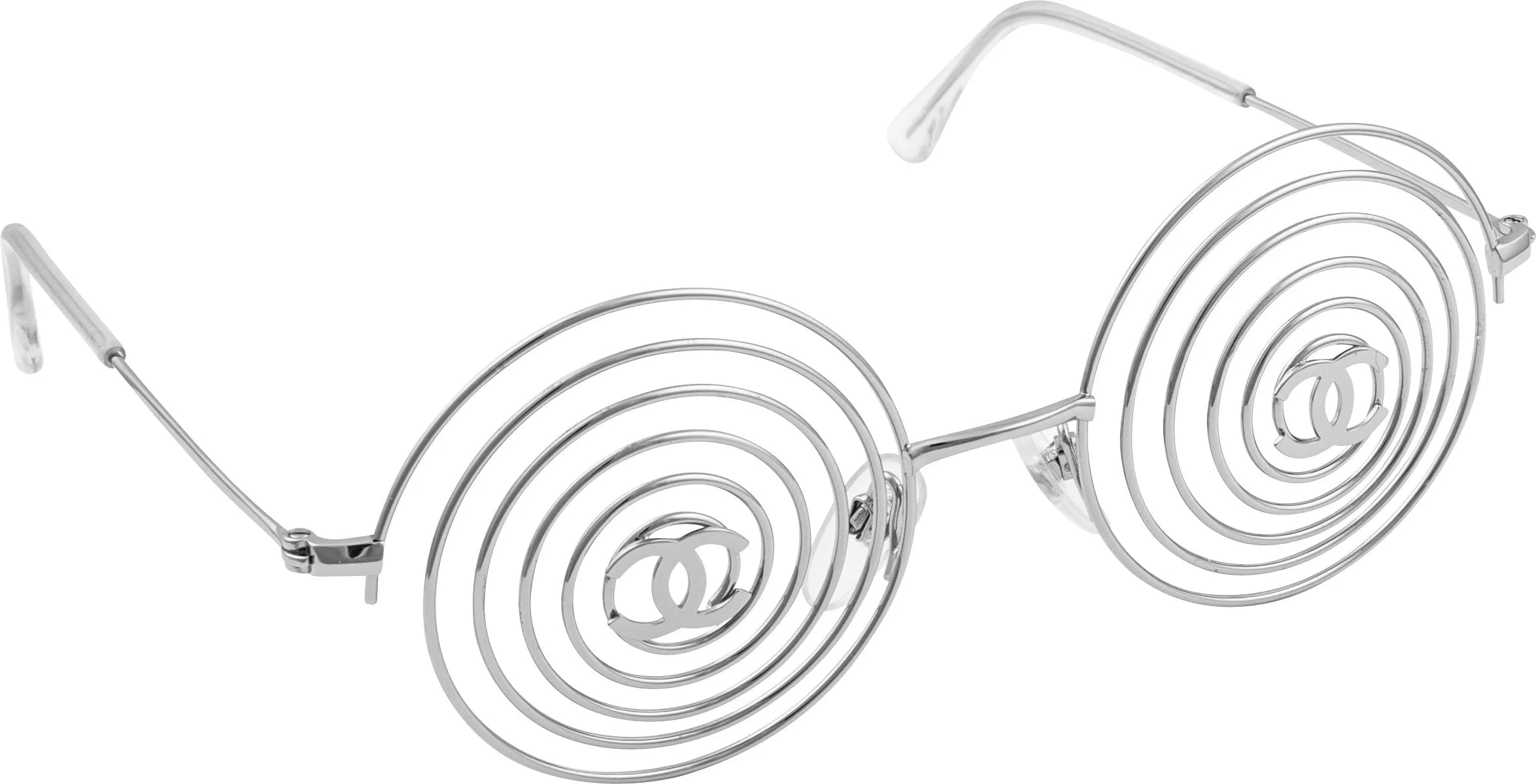 Chanel Spring 1996 Runway Wire Logo Sunglasses