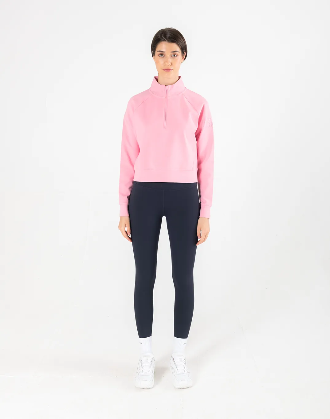 Chill Half Zip in Pink Rose