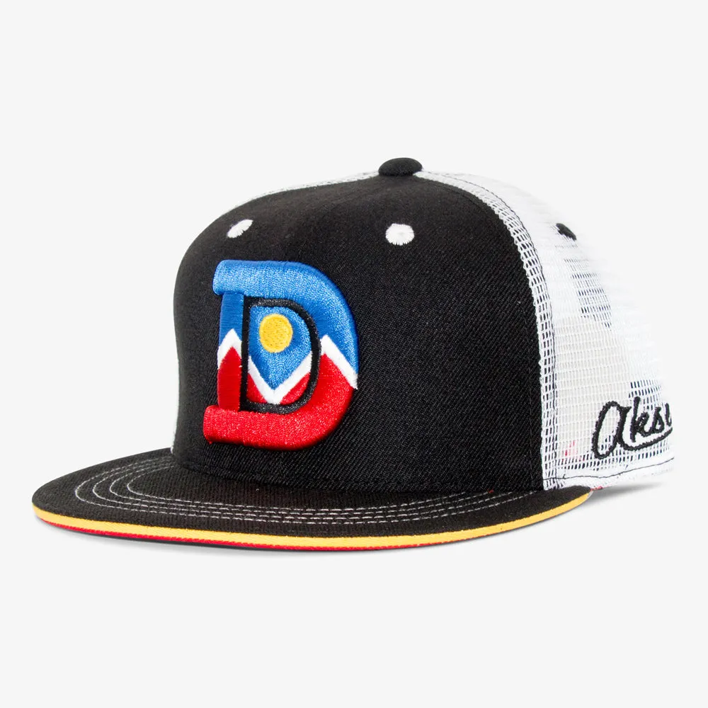 Denver D Flatbill Snapback Hat