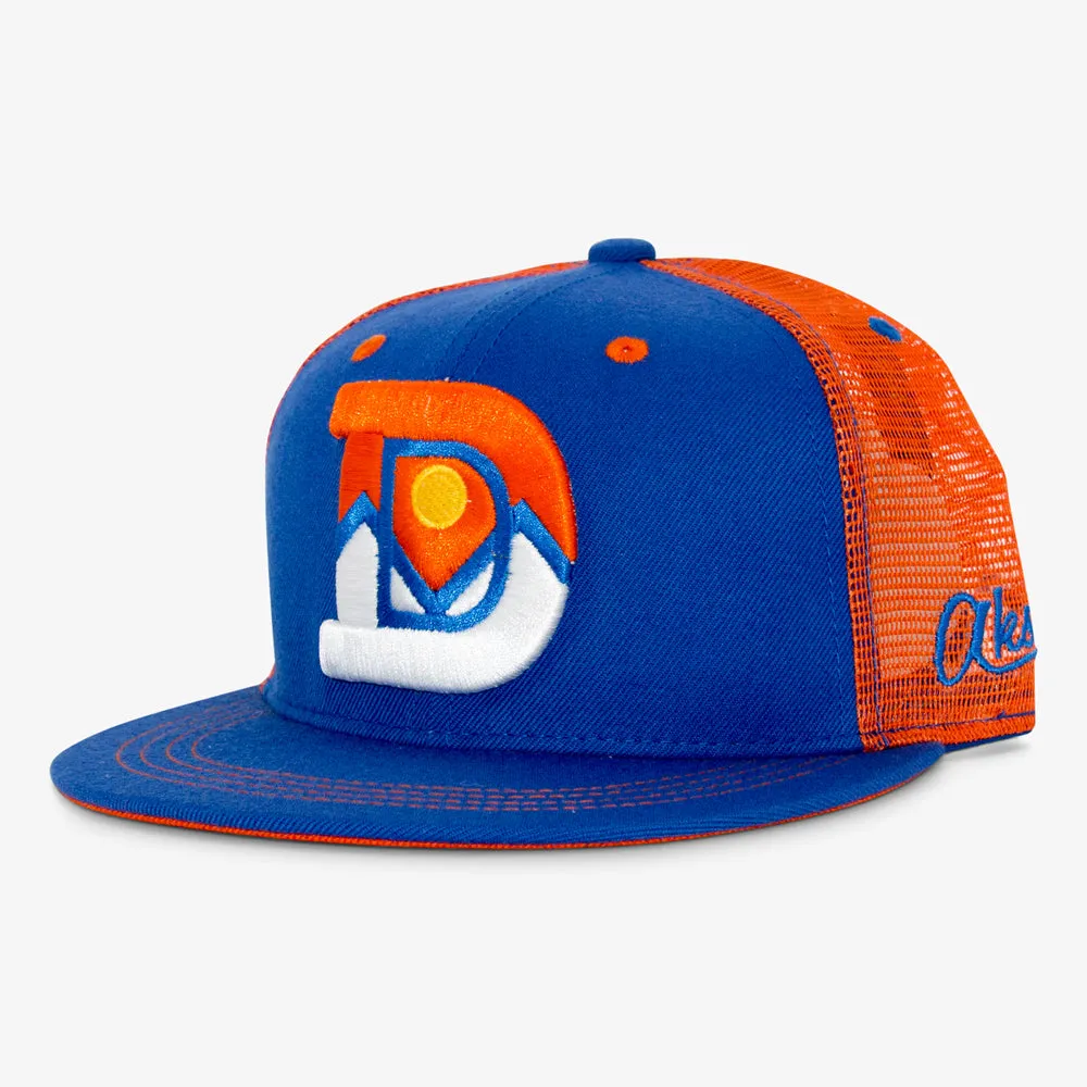 Denver D Flatbill Snapback Hat