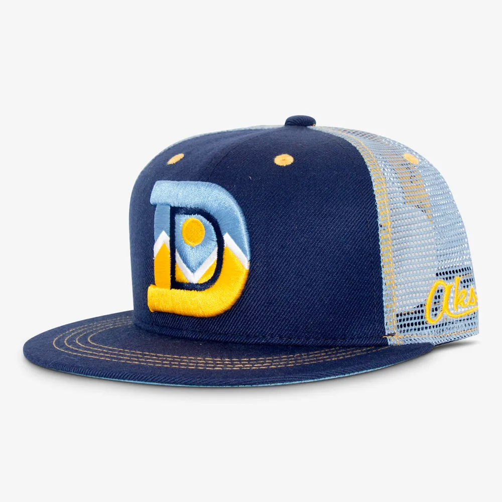 Denver D Flatbill Snapback Hat