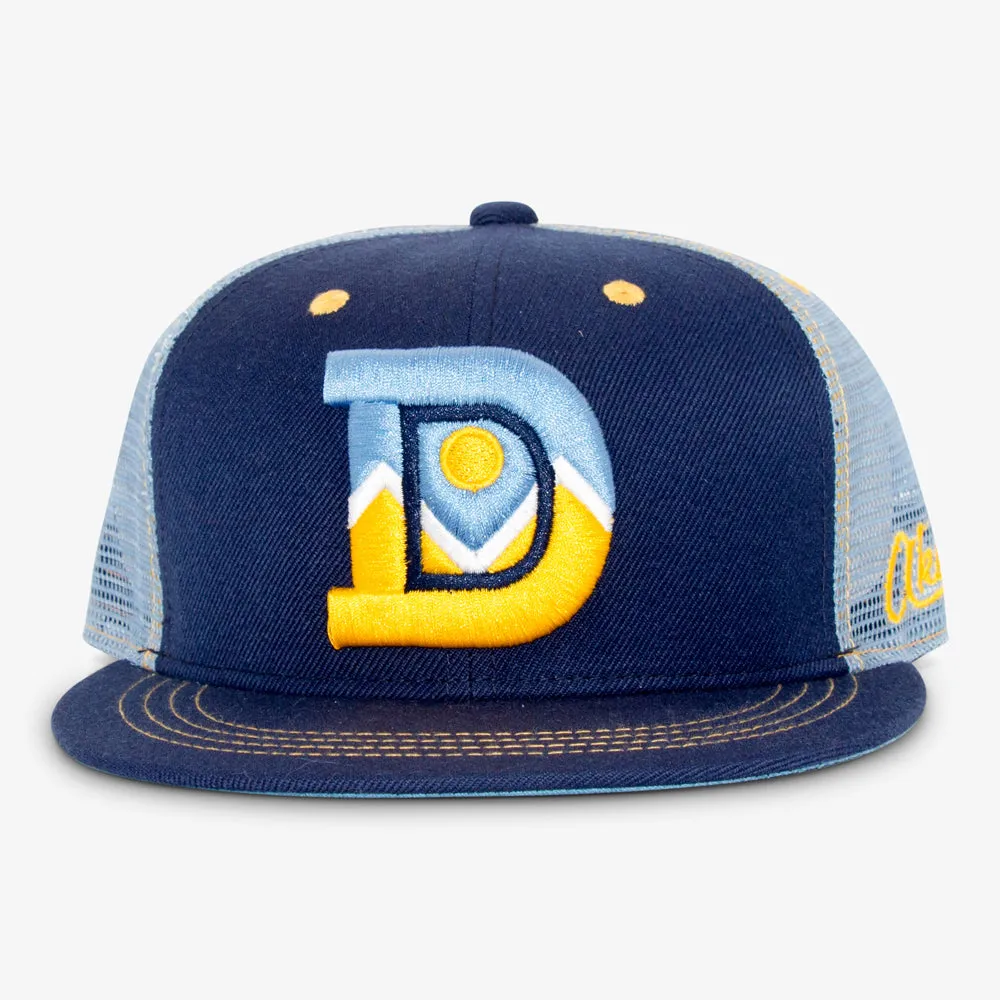 Denver D Flatbill Snapback Hat