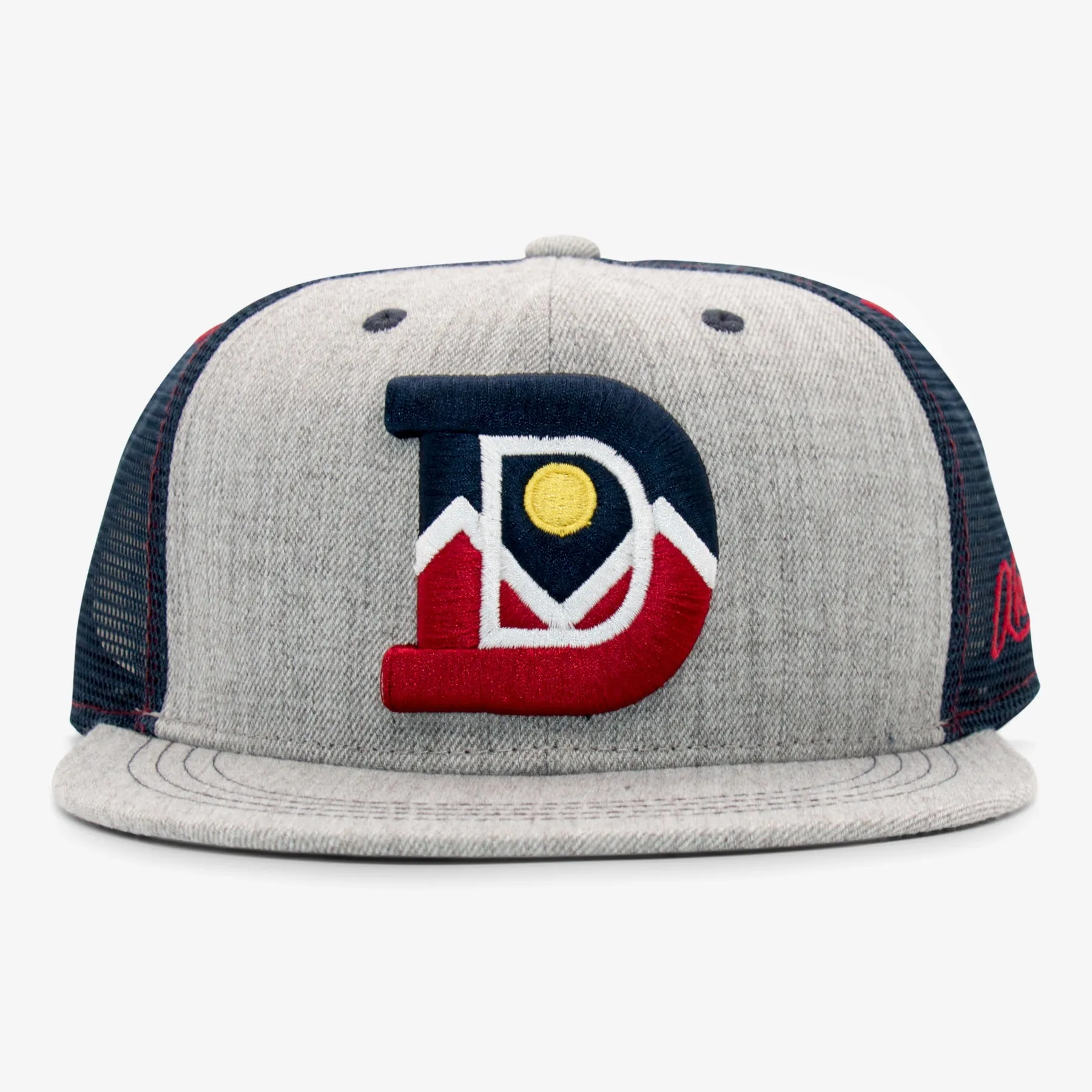 Denver D Flatbill Snapback Hat