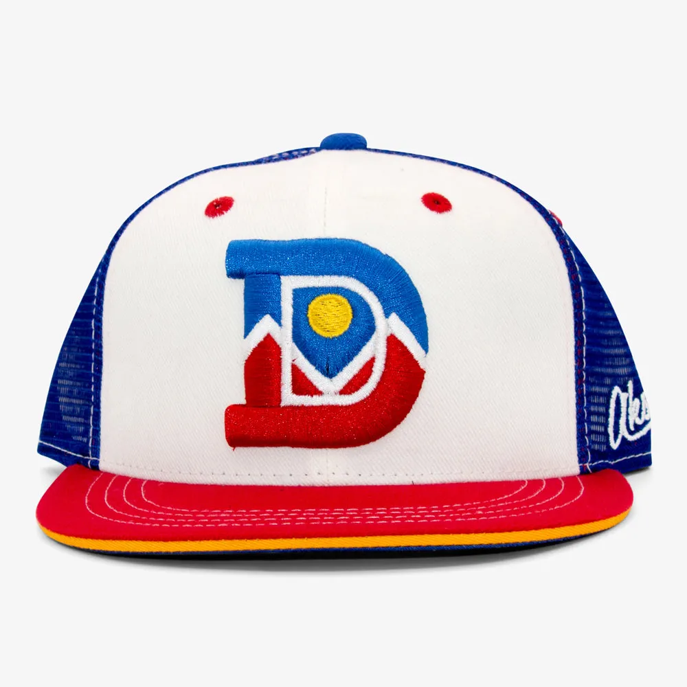 Denver D Flatbill Snapback Hat