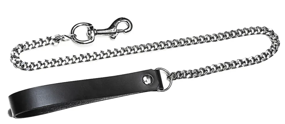 DIAMOND CUT CHAIN LEASH