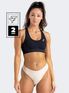 DYE Seamfree Thong - 2 Pack Beige