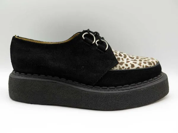 George Cox 8961 VI D-Ring Gibson  Blk Suede/Leo