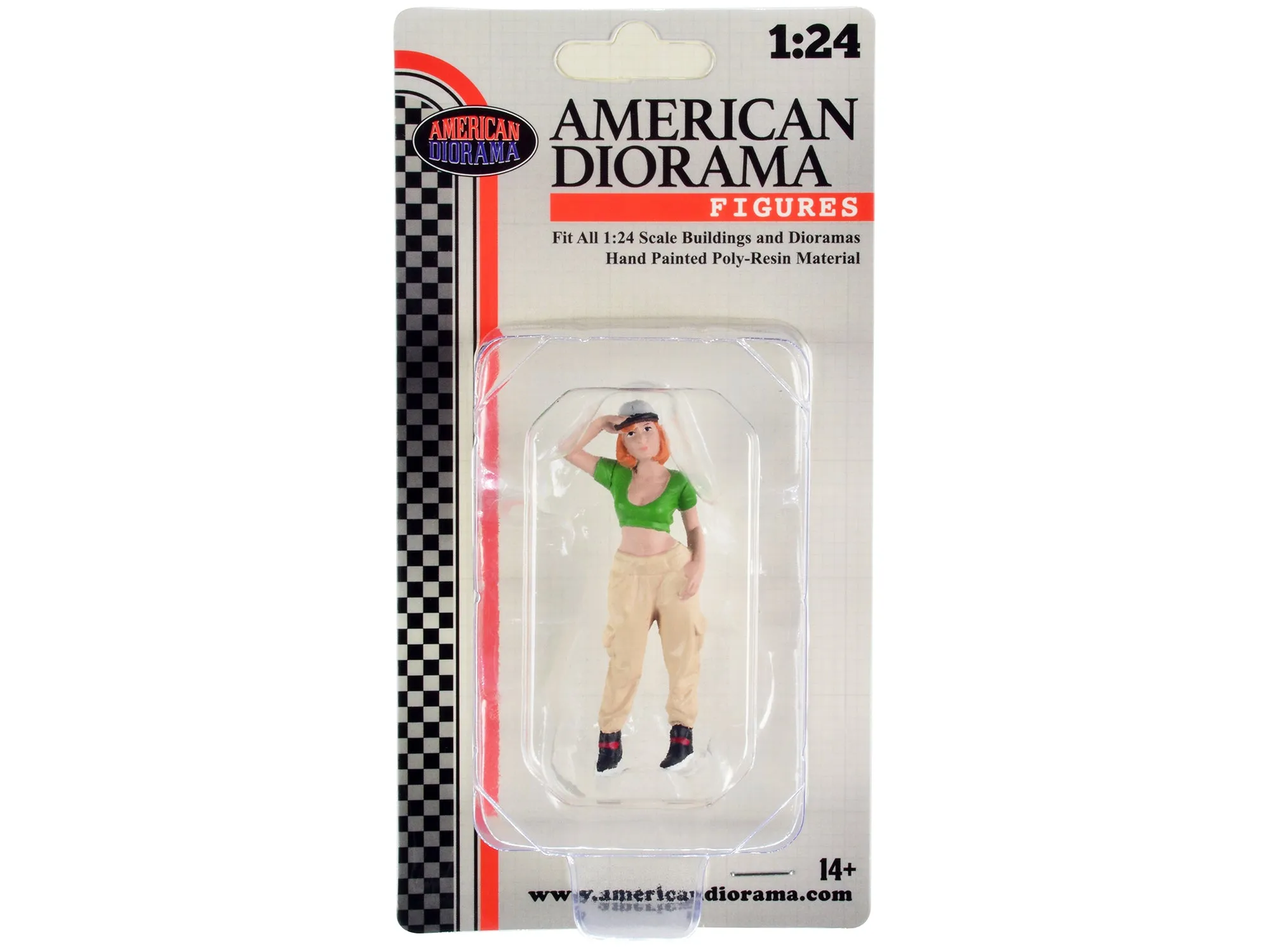 Hip Hop Girls Figure 1 for 1/24 Scale Models by American Diorama