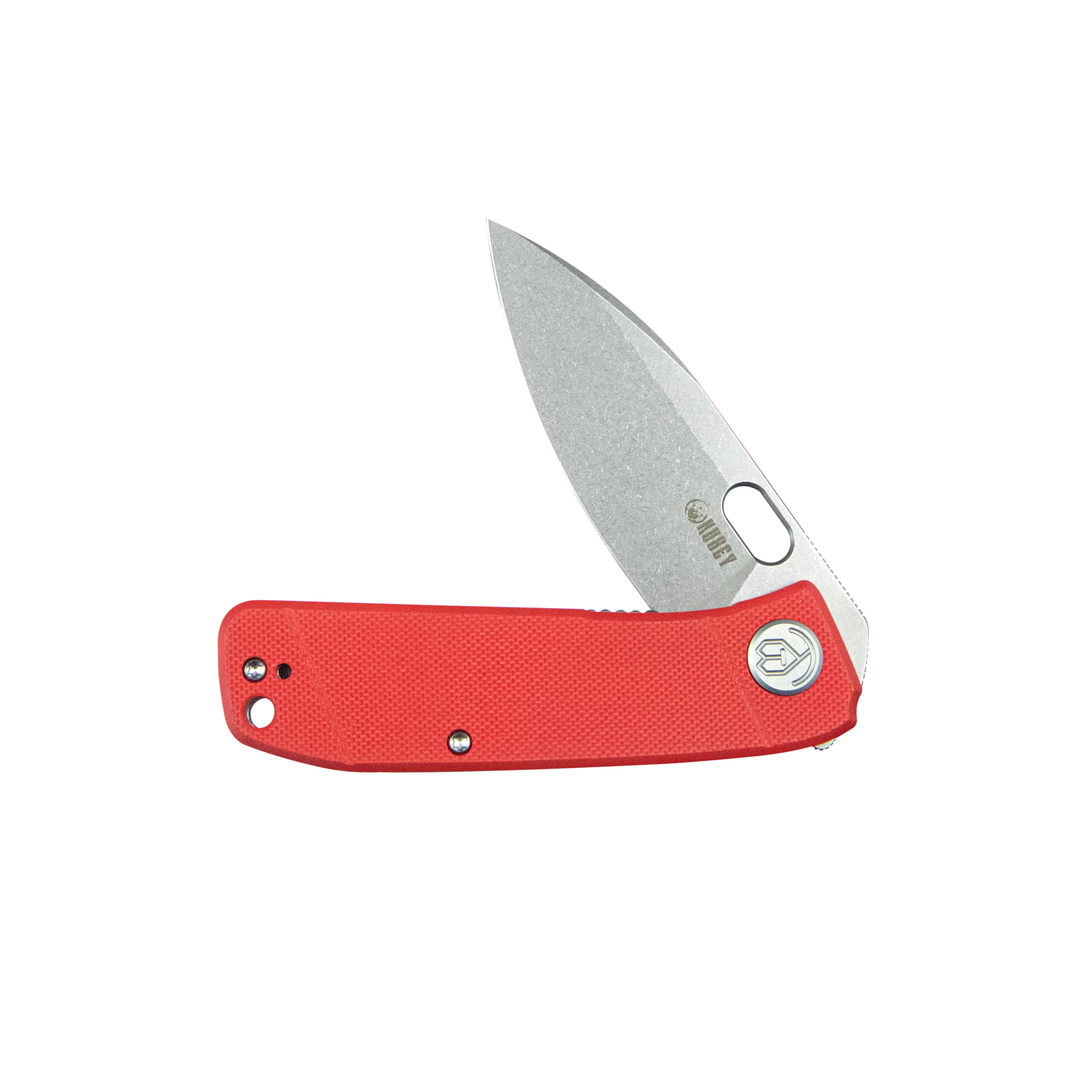 Hyde Liner Lock Folding Knife Red G10 Handle 2.95 Bead Blasted 14C28N KU2104G