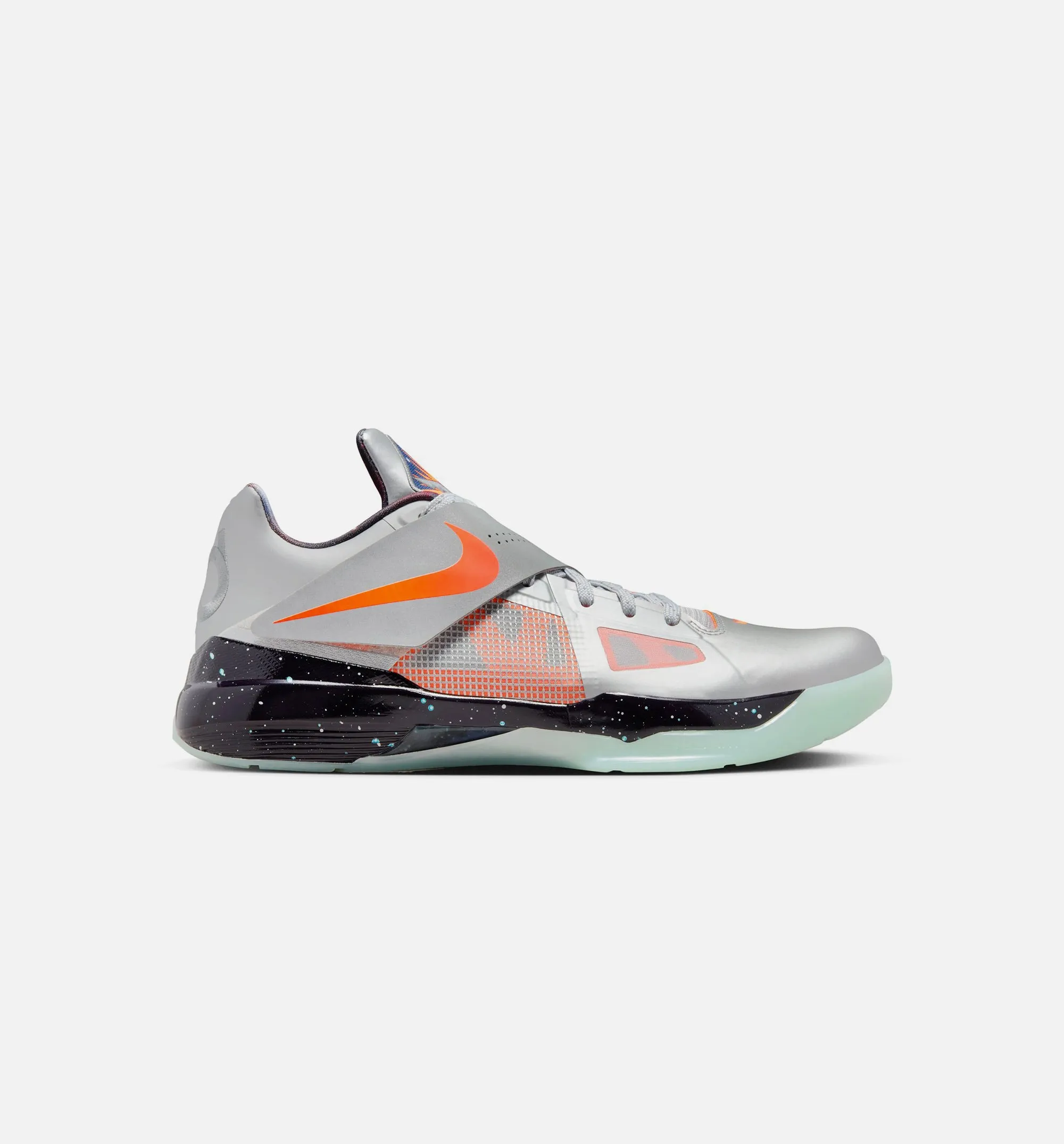 KD IV Mens Lifestyle Shoe - Metallic Silver/Total Orange/Dark Grey