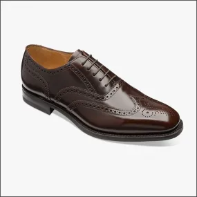 Loake 302 Classic Brogue Dark Brown Oxford Shoe Size 6.5 & 8 Only*