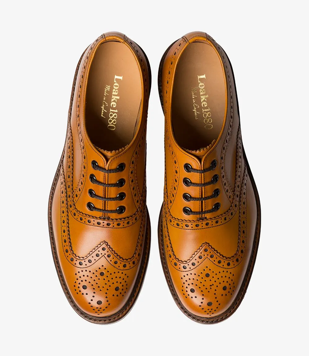 LOAKE Edward Brogue Shoe - Tan