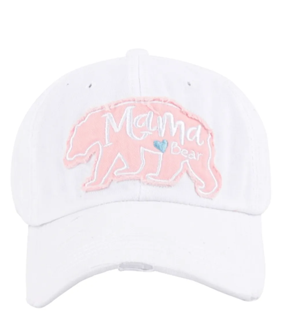 Mama Bear Baseball Cap - 4 COLORS