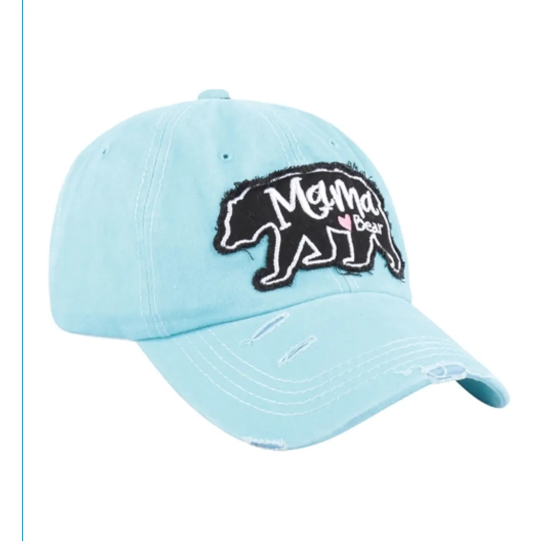 Mama Bear Baseball Cap - 4 COLORS