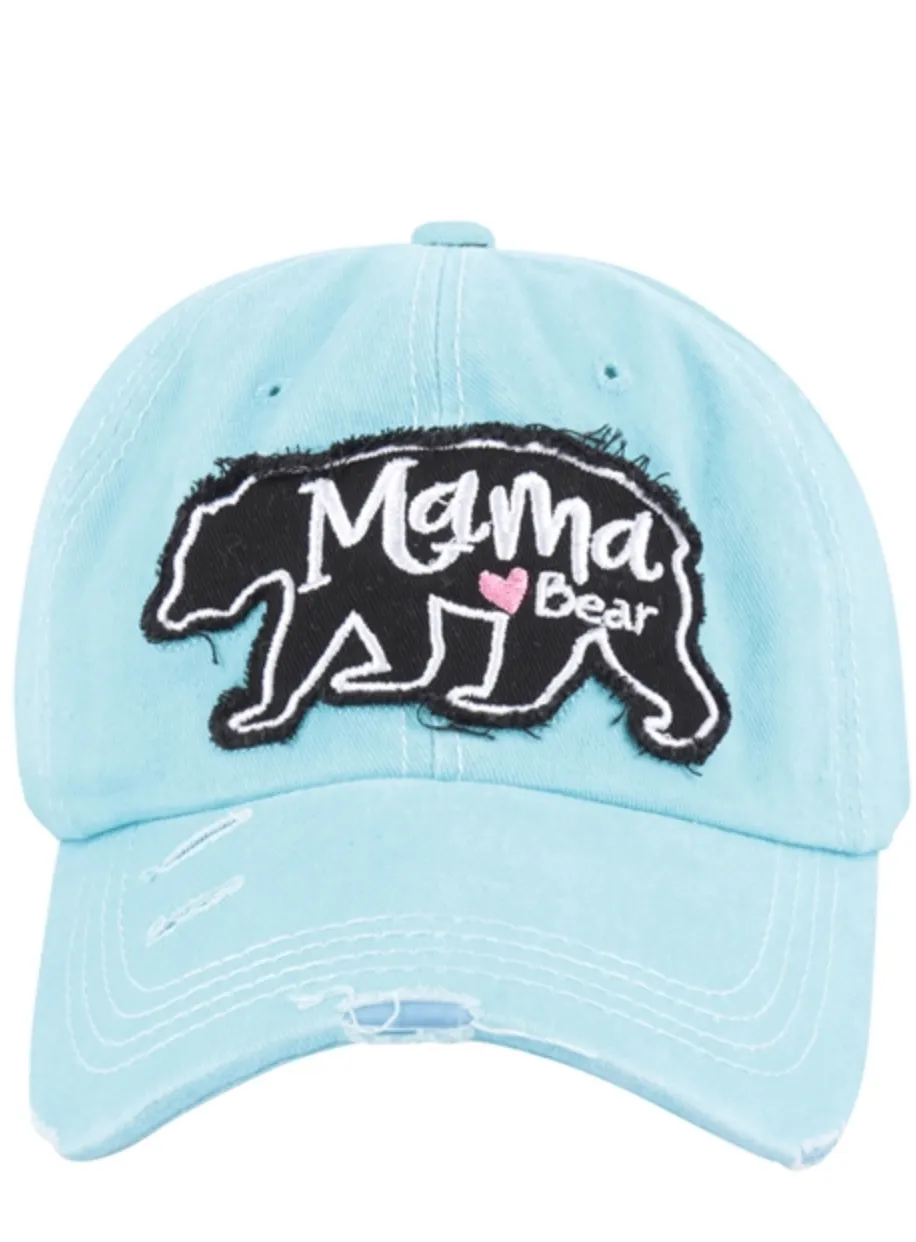 Mama Bear Baseball Cap - 4 COLORS