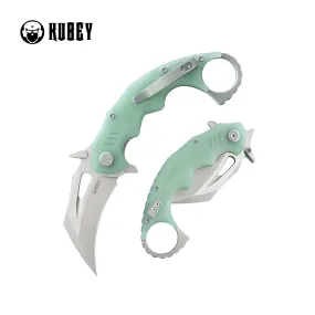 Mini Wrath Karambit Folding Knife Jade G-10 Handle 2.44 Beadblast 14C28N Blade KU262J