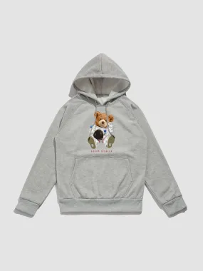 NASA Astronaut Bear Print Hoodie