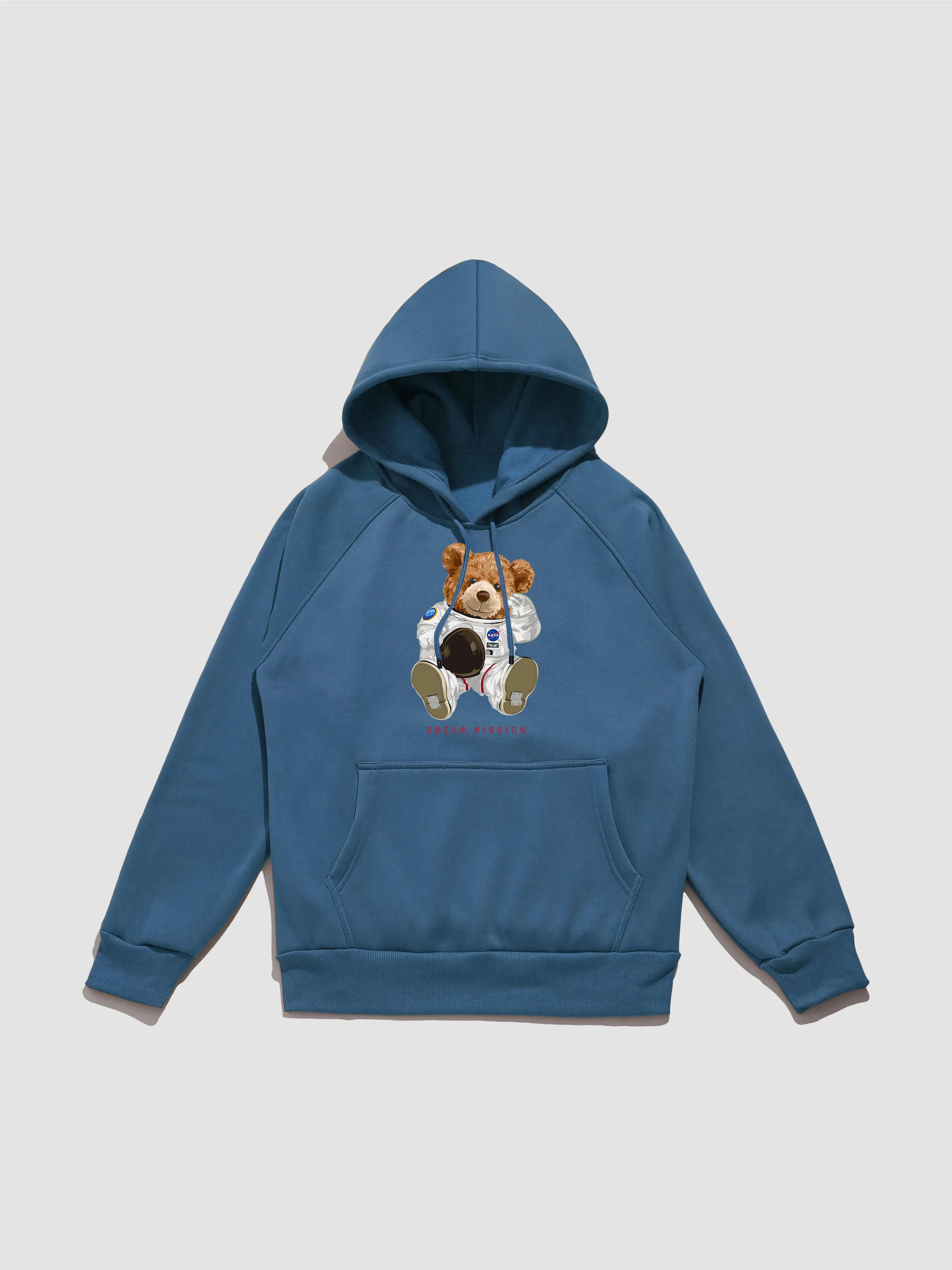 NASA Astronaut Bear Print Hoodie