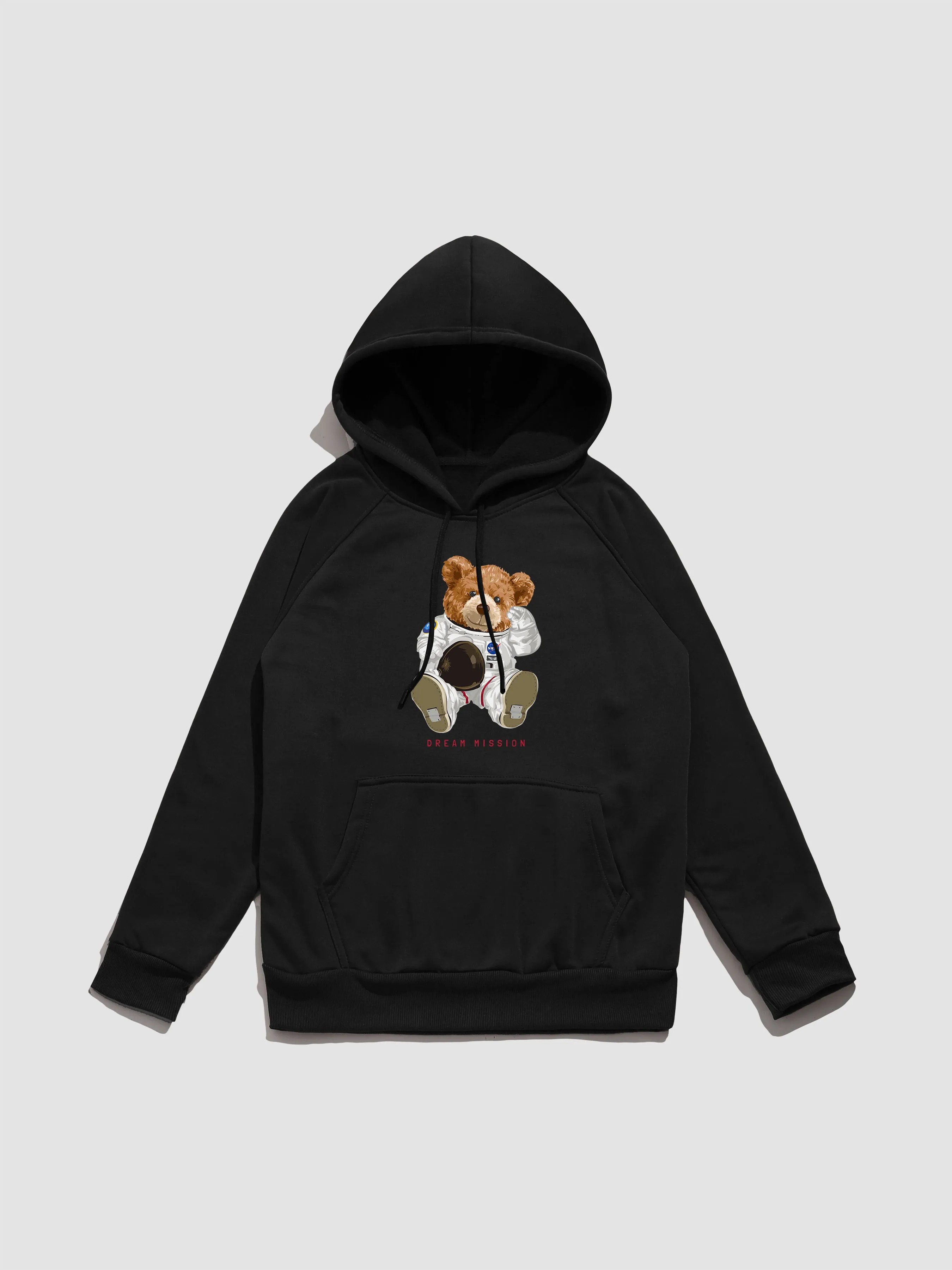 NASA Astronaut Bear Print Hoodie