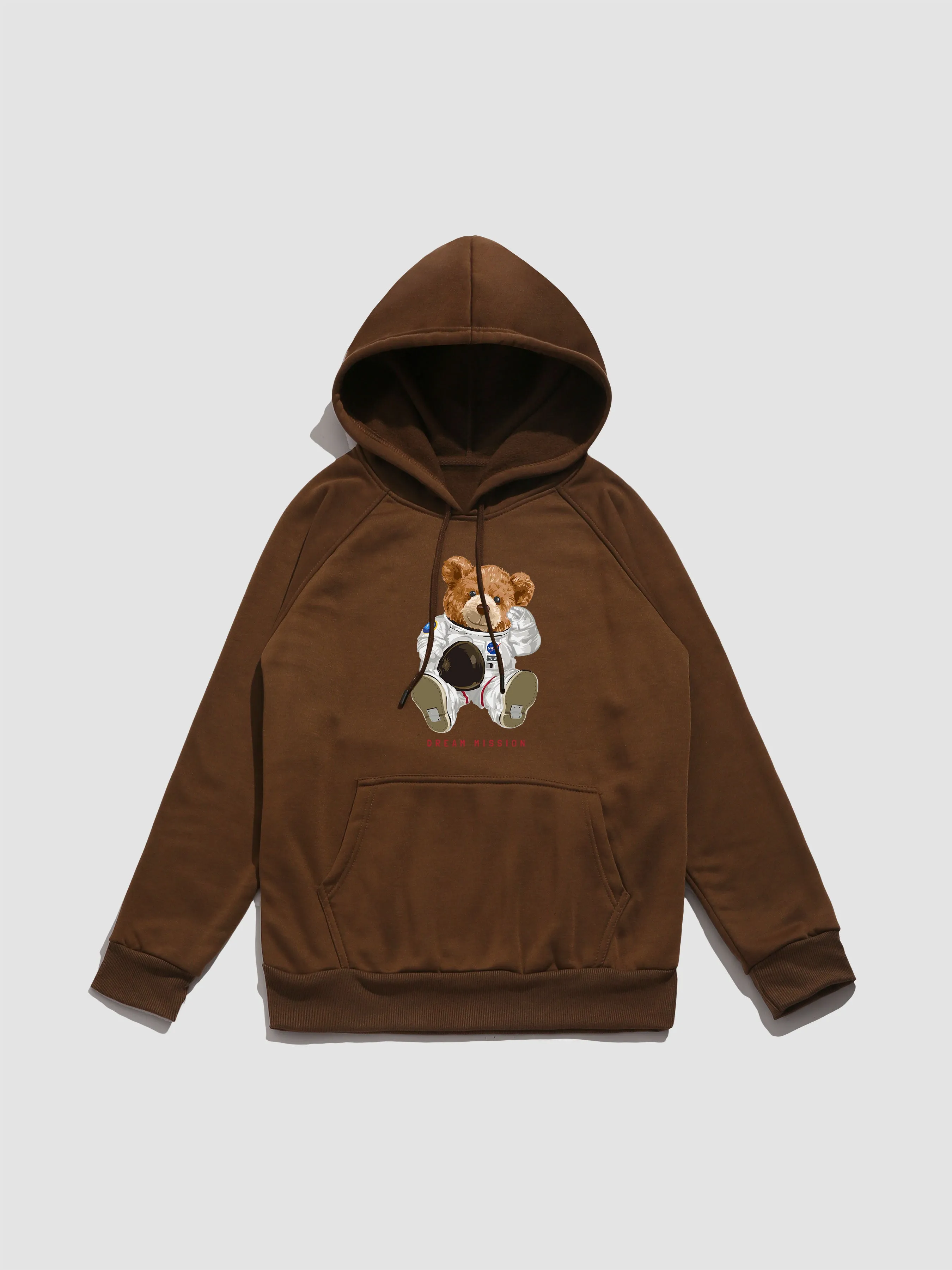 NASA Astronaut Bear Print Hoodie