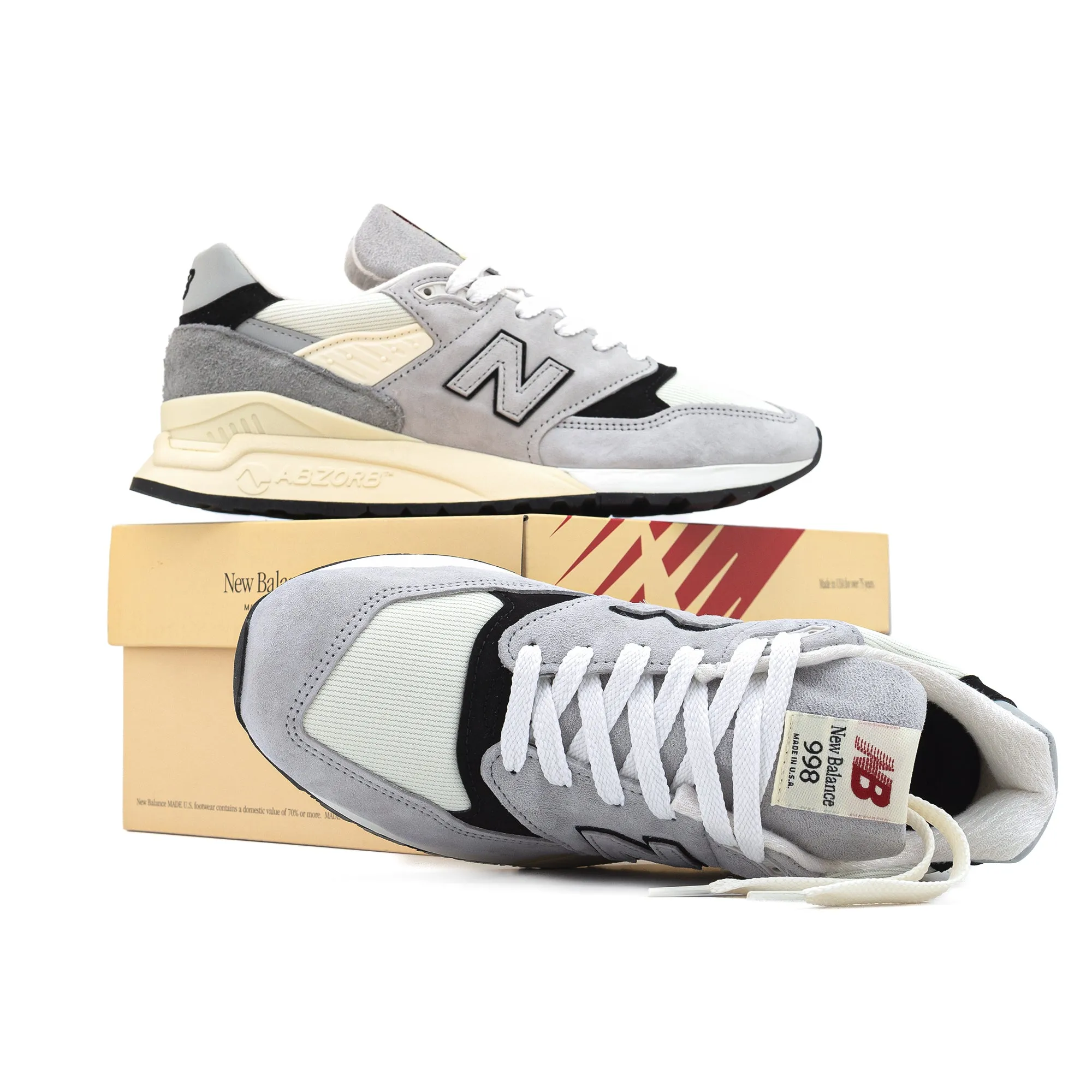 New Balance 998 Made in USA Grey/Black U998GB