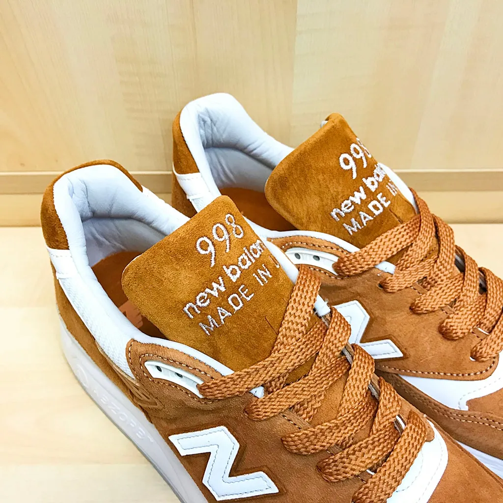 NEW BALANCE M998TCC TAN WHITE MADE IN USA