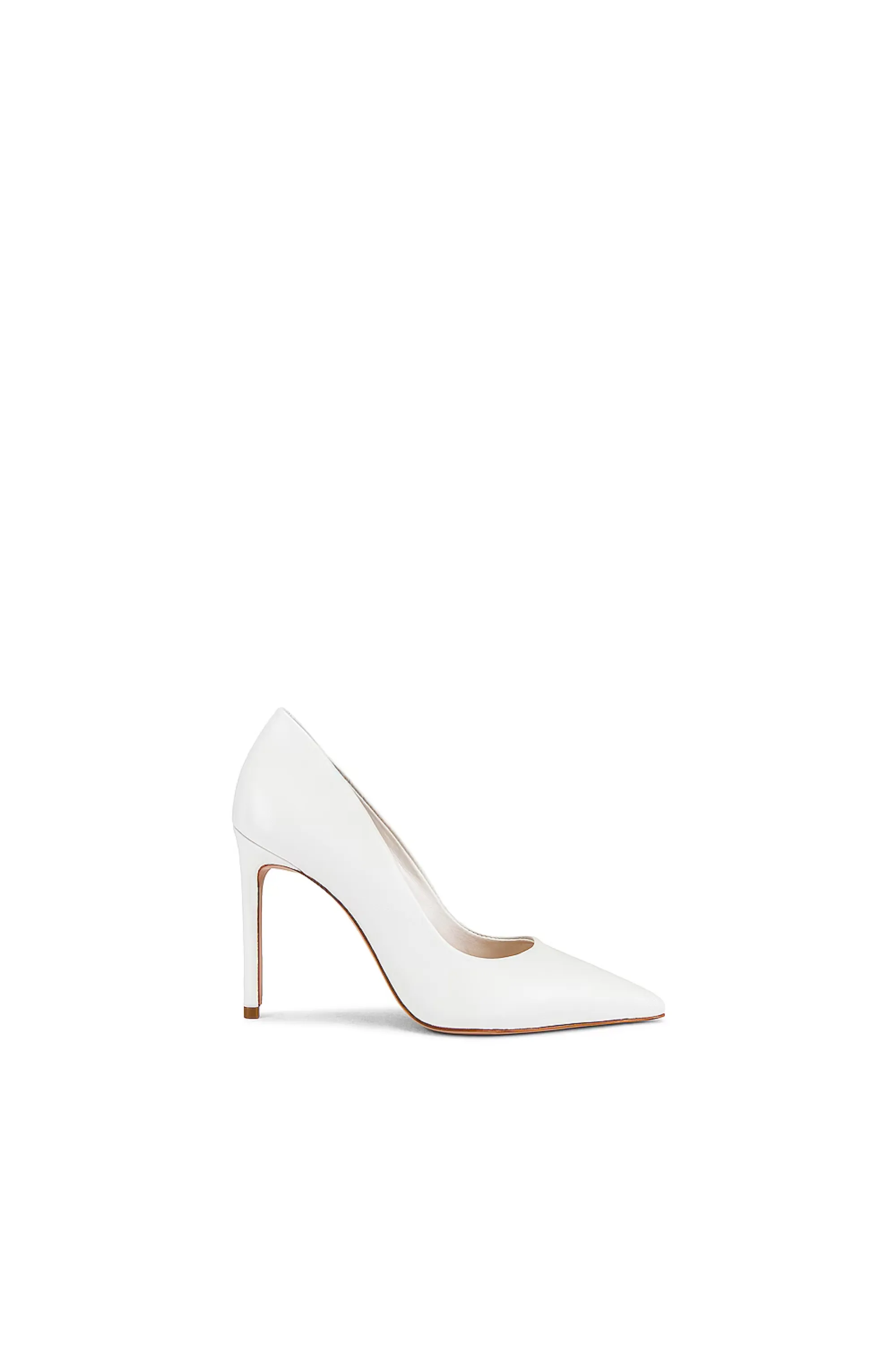 Schutz Lou Pump White Leather