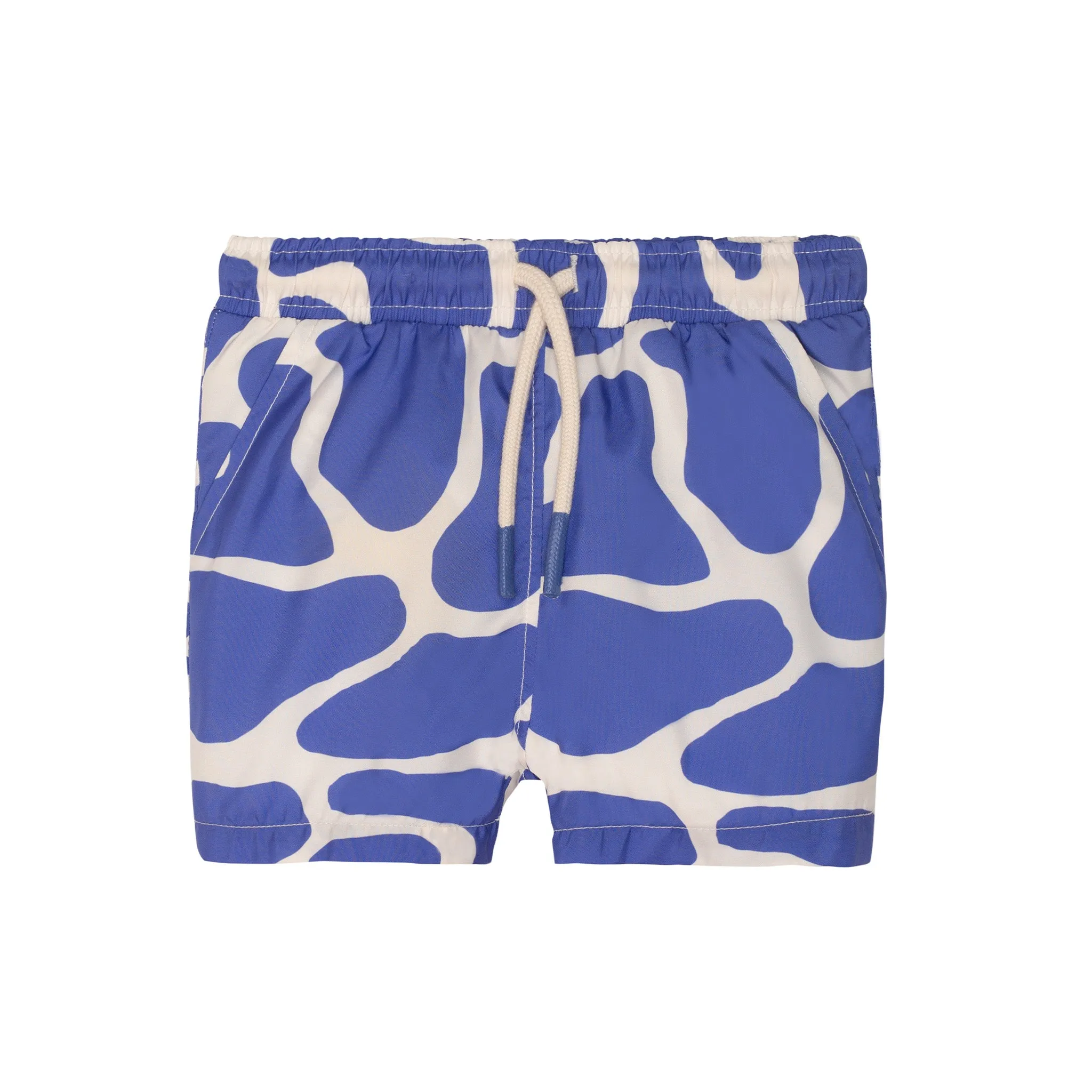 Seaqual Recycled Polyester Blue Zebra Kid Swim Trunks