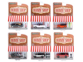 The Hobby Shop Set of 6 pieces Series 14 1/64 Diecast Model Cars by Greenlight